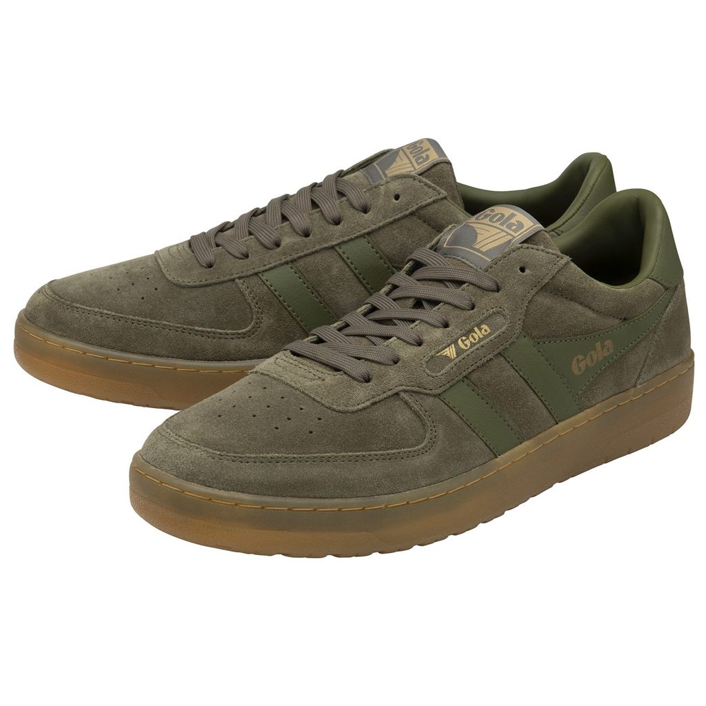 Gola Classics Hawk Suede '86 Sneakers Khaki Nederland | 906-QUXWRC