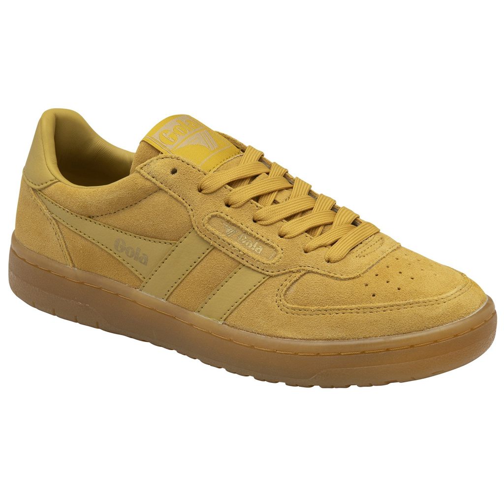 Gola Classics Hawk Suede '86 Sneakers Mosterdgeel Nederland | 254-ADUMZH