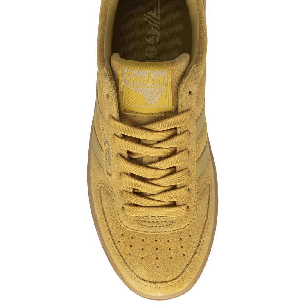 Gola Classics Hawk Suede '86 Sneakers Mosterdgeel Nederland | 254-ADUMZH