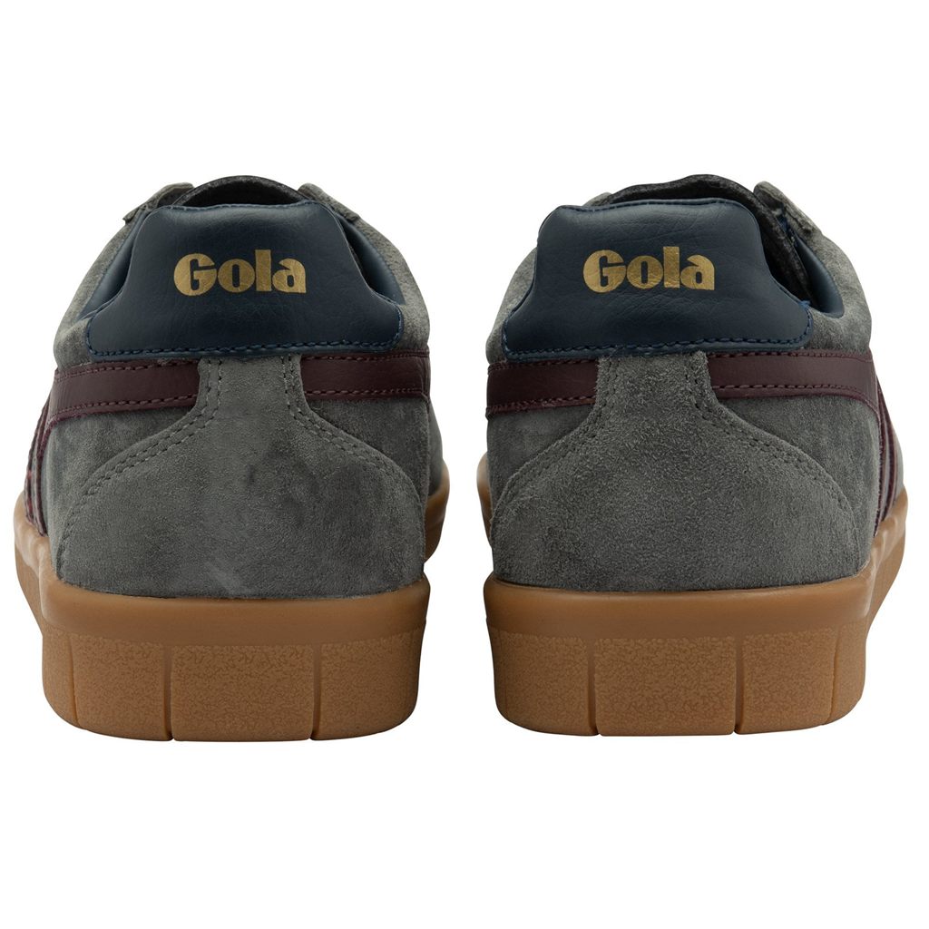Gola Classics Hurricane Suede Sneakers Bordeaux Donkerblauw Nederland | 843-TZQKWO