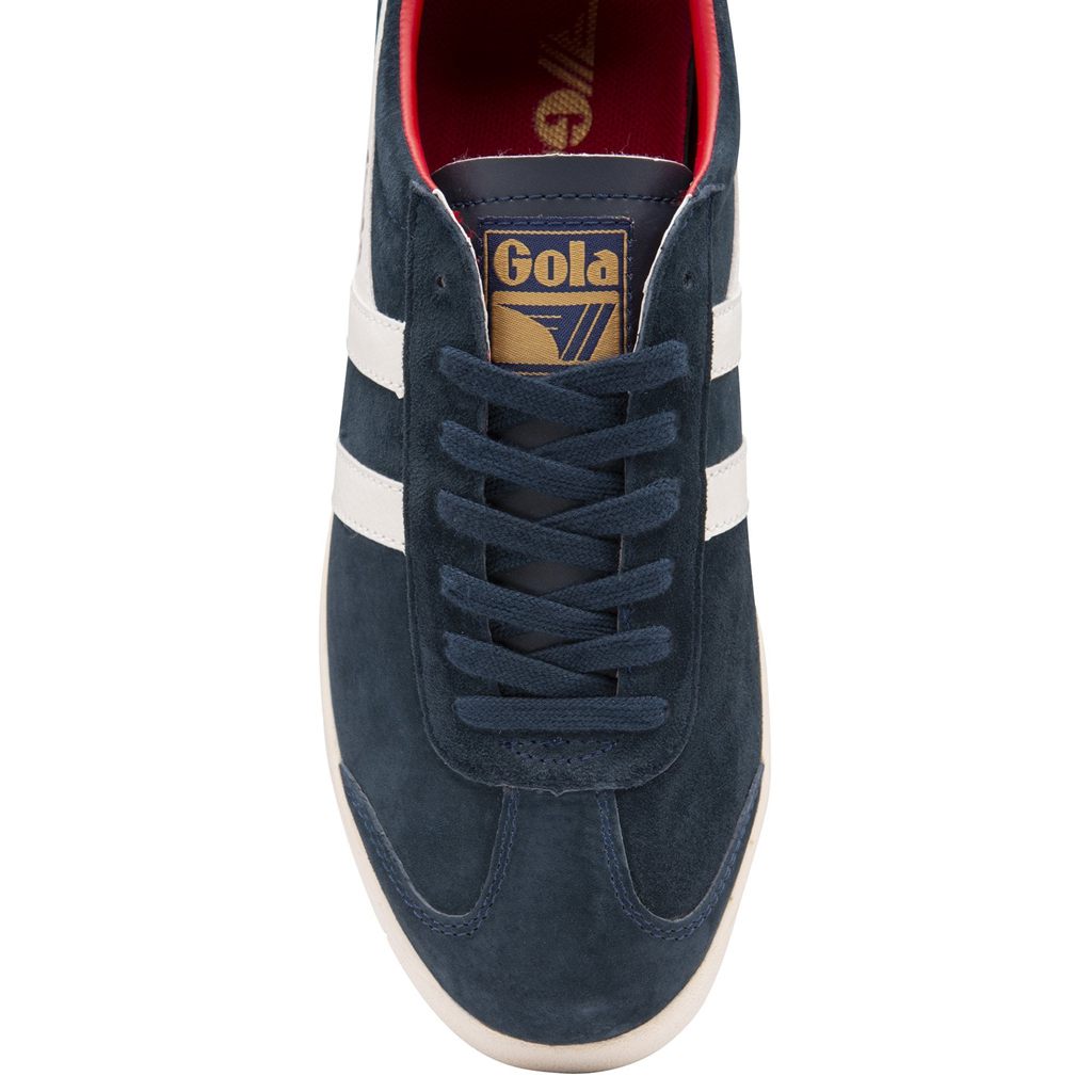 Gola Classics Hurricane Suede Sneakers Donkerblauw Wit Dieprood Nederland | 095-OIPJCU