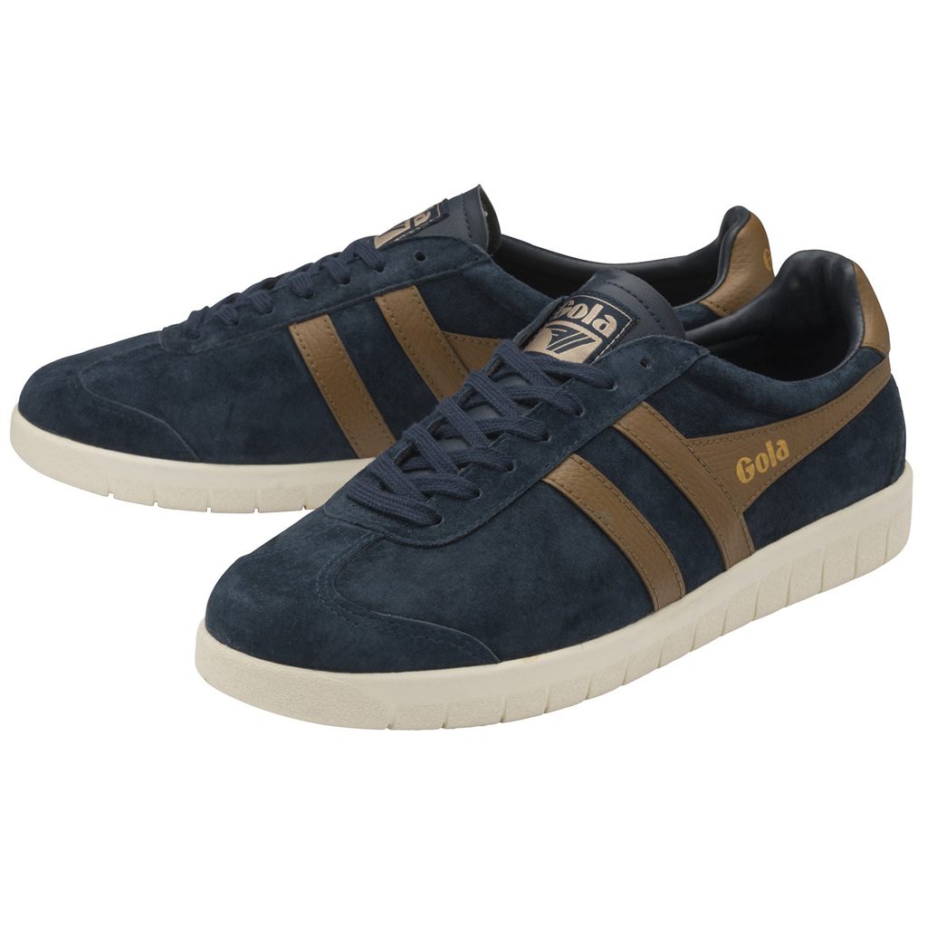 Gola Classics Hurricane Suede Sneakers Donkerblauw Wit Nederland | 128-HMOIFD