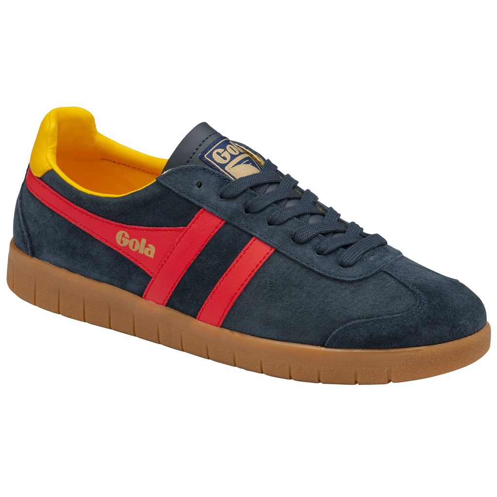 Gola Classics Hurricane Suede Sneakers Donkerblauw Rood Nederland | 390-NFAEOQ