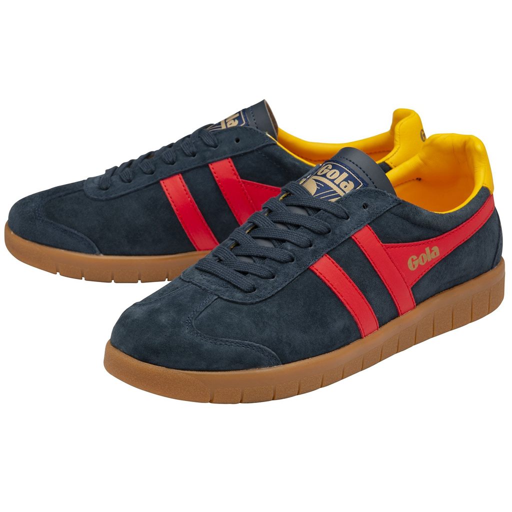 Gola Classics Hurricane Suede Sneakers Donkerblauw Rood Nederland | 390-NFAEOQ