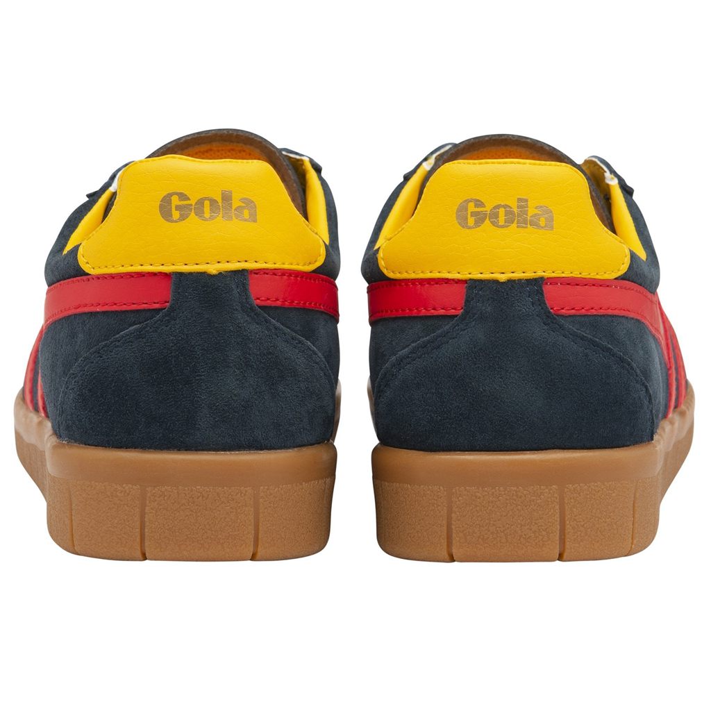 Gola Classics Hurricane Suede Sneakers Donkerblauw Rood Nederland | 390-NFAEOQ
