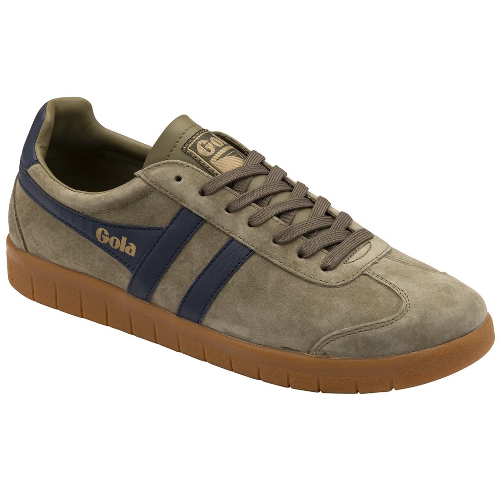 Gola Classics Hurricane Suede Sneakers Khaki Donkerblauw Khaki Nederland | 045-ABWNSK
