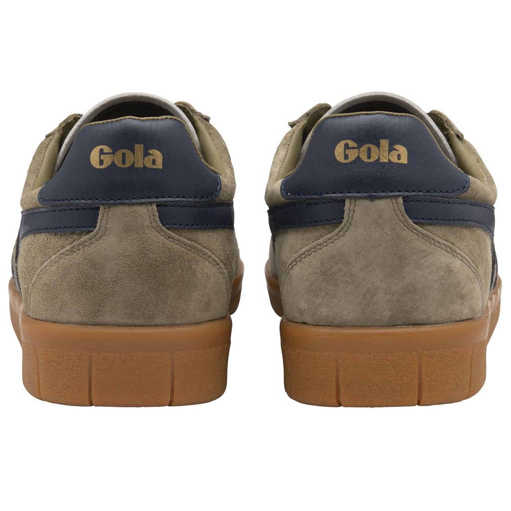 Gola Classics Hurricane Suede Sneakers Khaki Donkerblauw Khaki Nederland | 045-ABWNSK