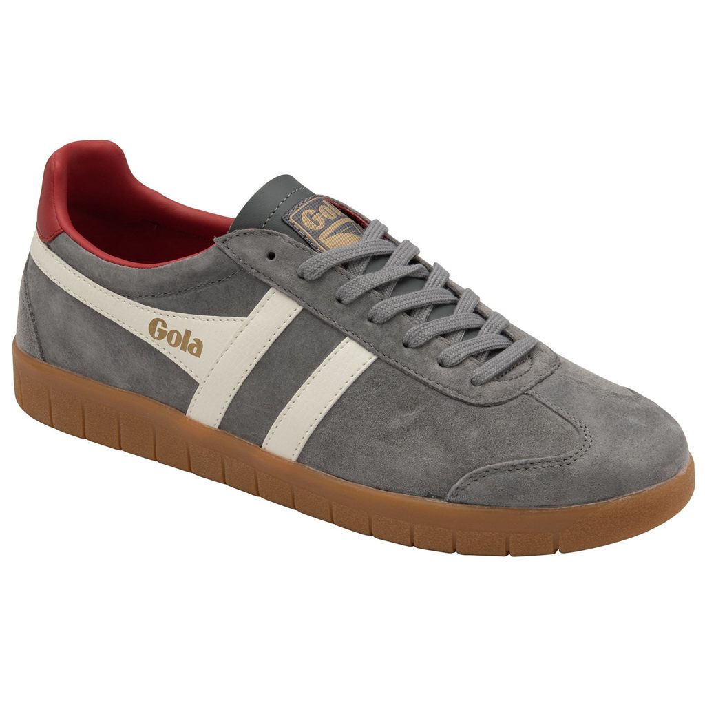 Gola Classics Hurricane Suede Sneakers Wit Dieprood Nederland | 638-TEGCAK