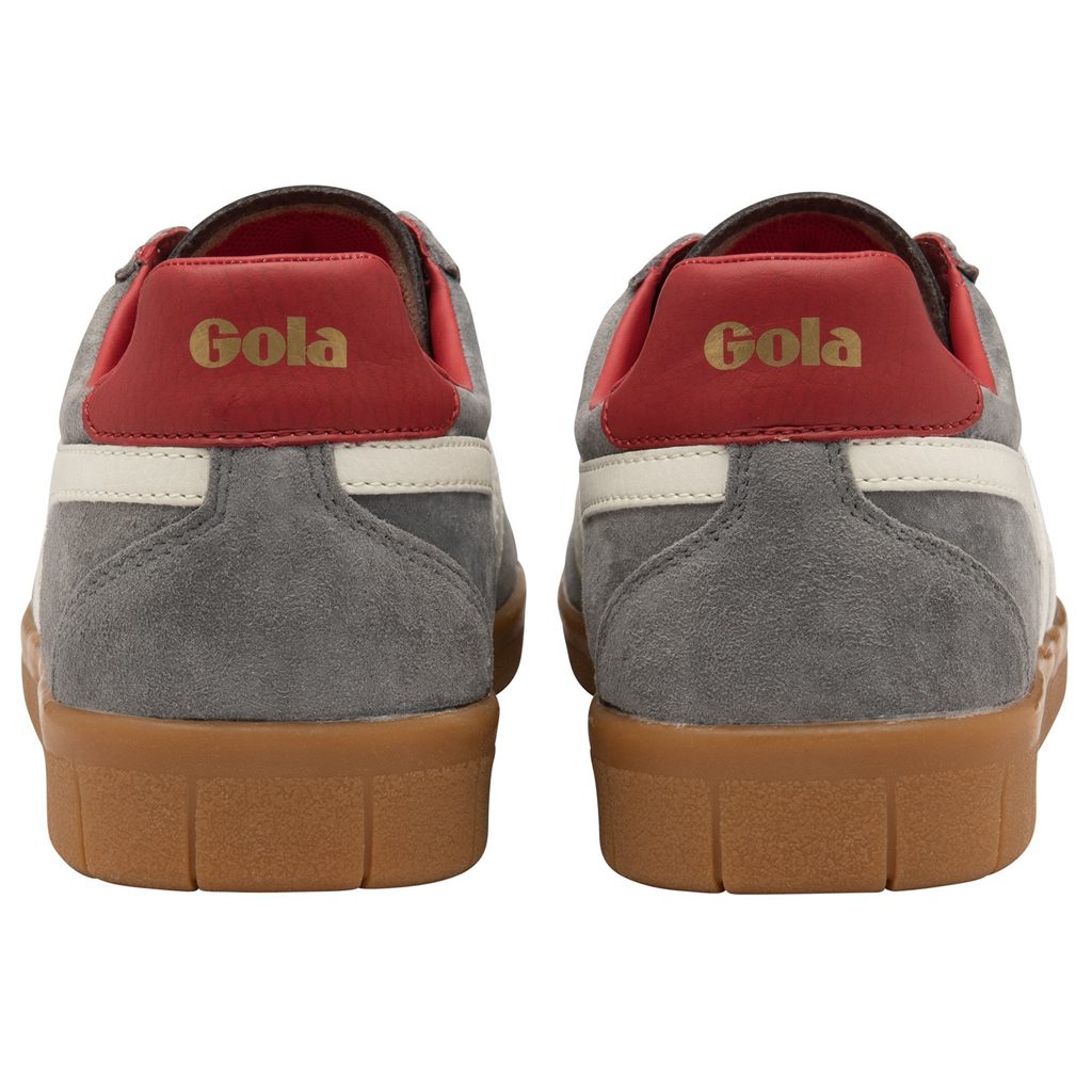 Gola Classics Hurricane Suede Sneakers Wit Dieprood Nederland | 638-TEGCAK