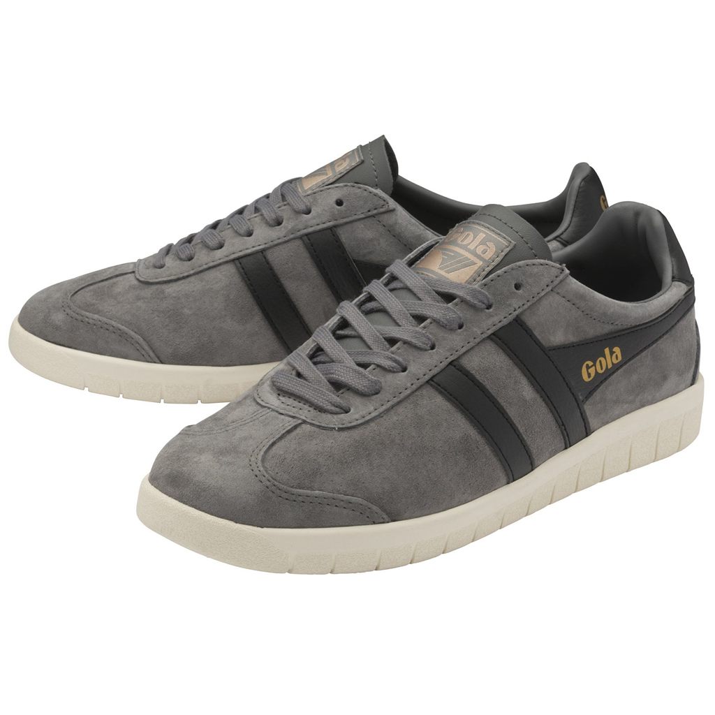 Gola Classics Hurricane Suede Sneakers Zwart Wit Nederland | 759-KREZWJ