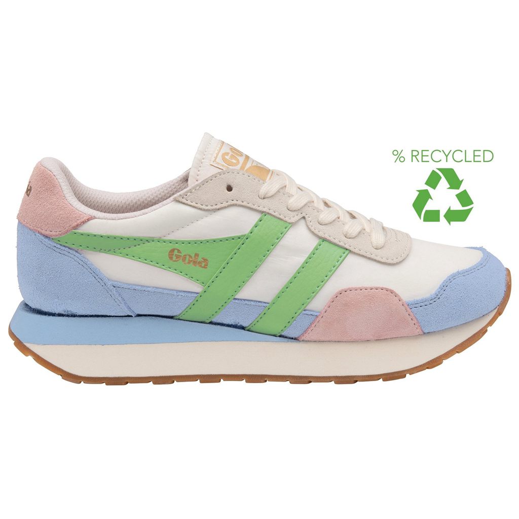Gola Classics Indiana Sneakers Wit Blauw Groen Nederland | 871-IAKMLT