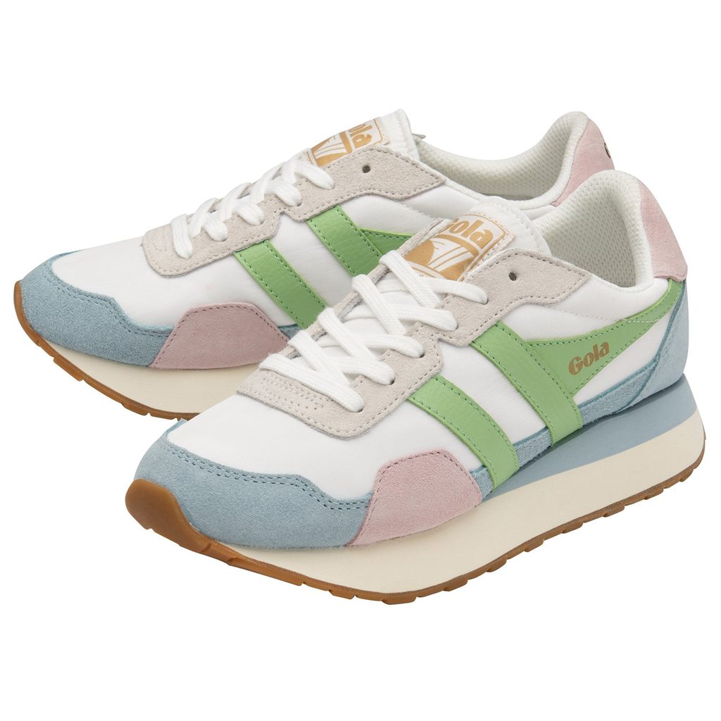 Gola Classics Indiana Sneakers Wit Blauw Groen Nederland | 871-IAKMLT