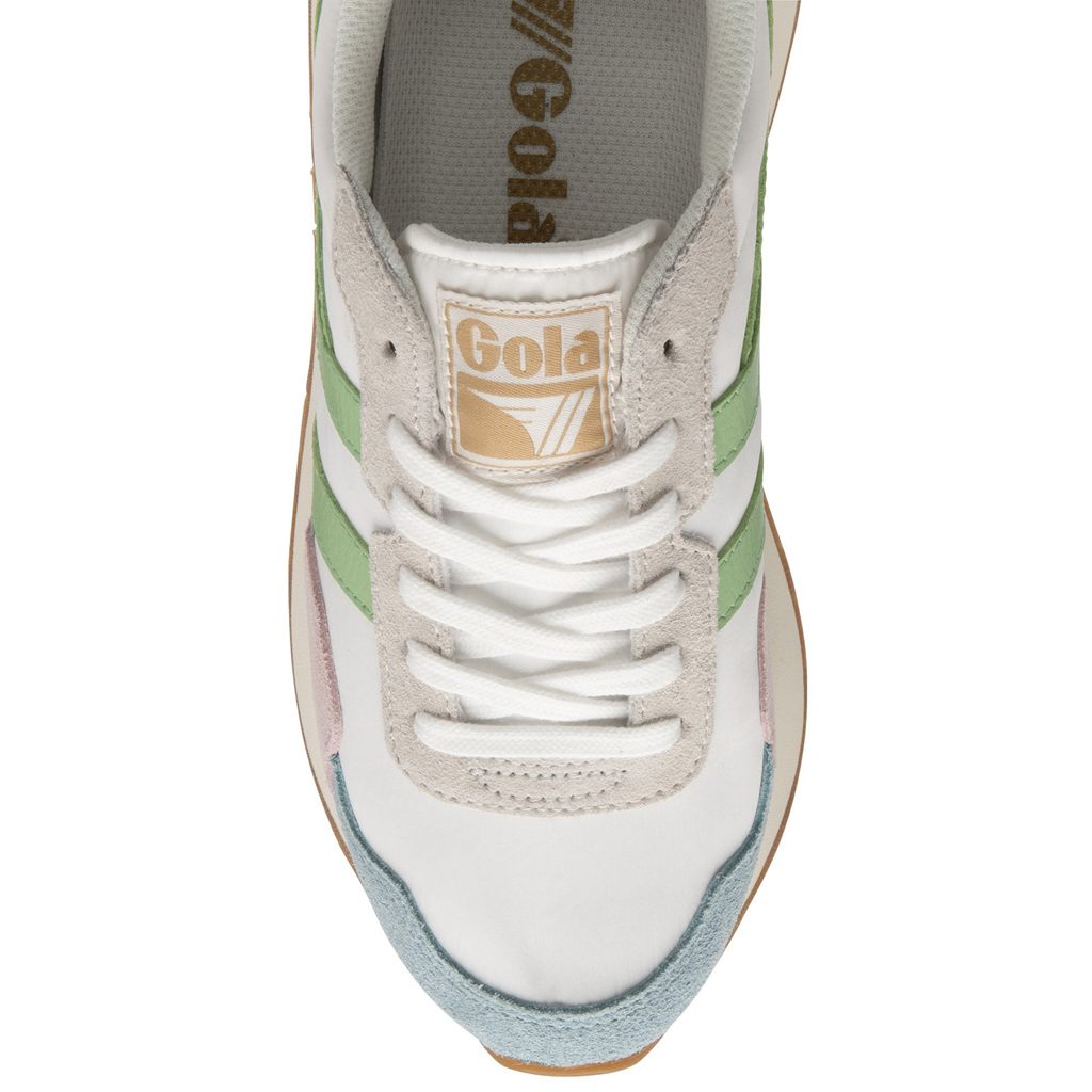 Gola Classics Indiana Sneakers Wit Blauw Groen Nederland | 871-IAKMLT