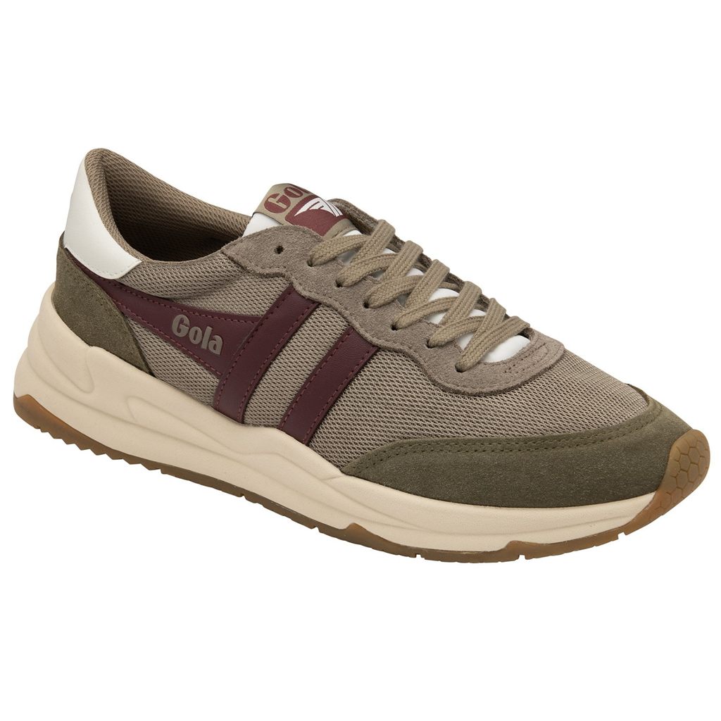 Gola Classics Jupiter Sneakers Khaki Bordeaux Nederland | 543-PXICGZ