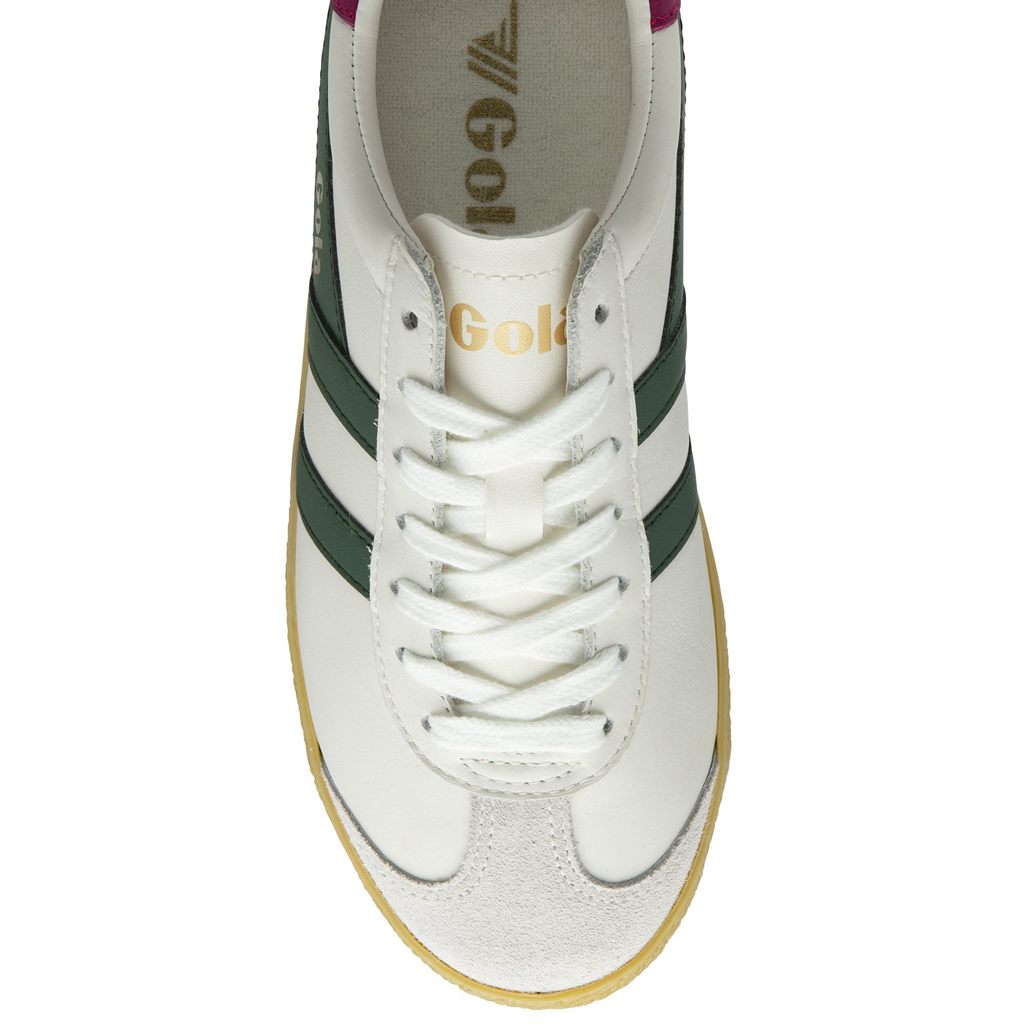Gola Classics Medallist Leather Sneakers Wit Fuchsie Nederland | 069-WTHIUS
