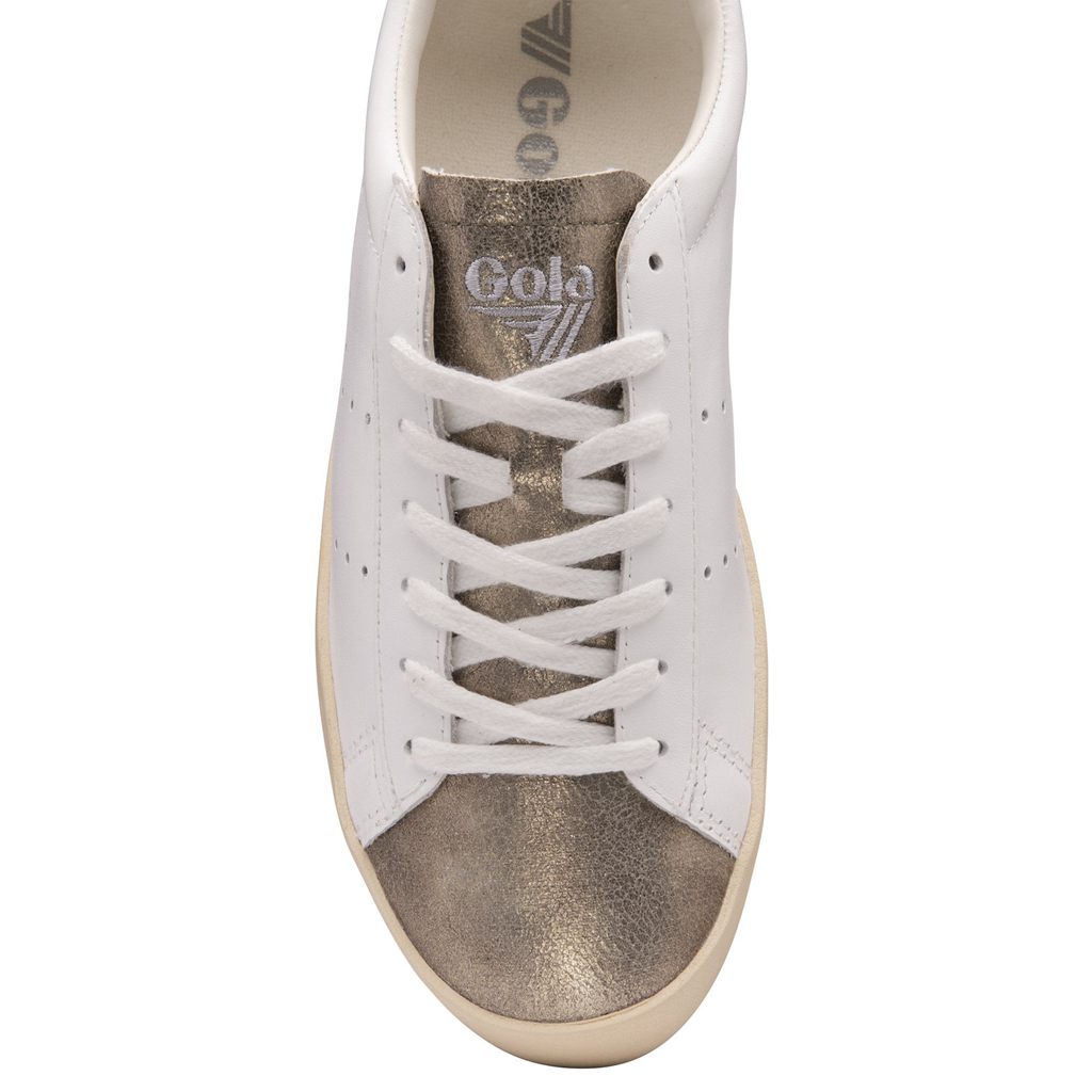 Gola Classics Nova Metallic Sneakers Wit Goud Nederland | 286-ILDXSH