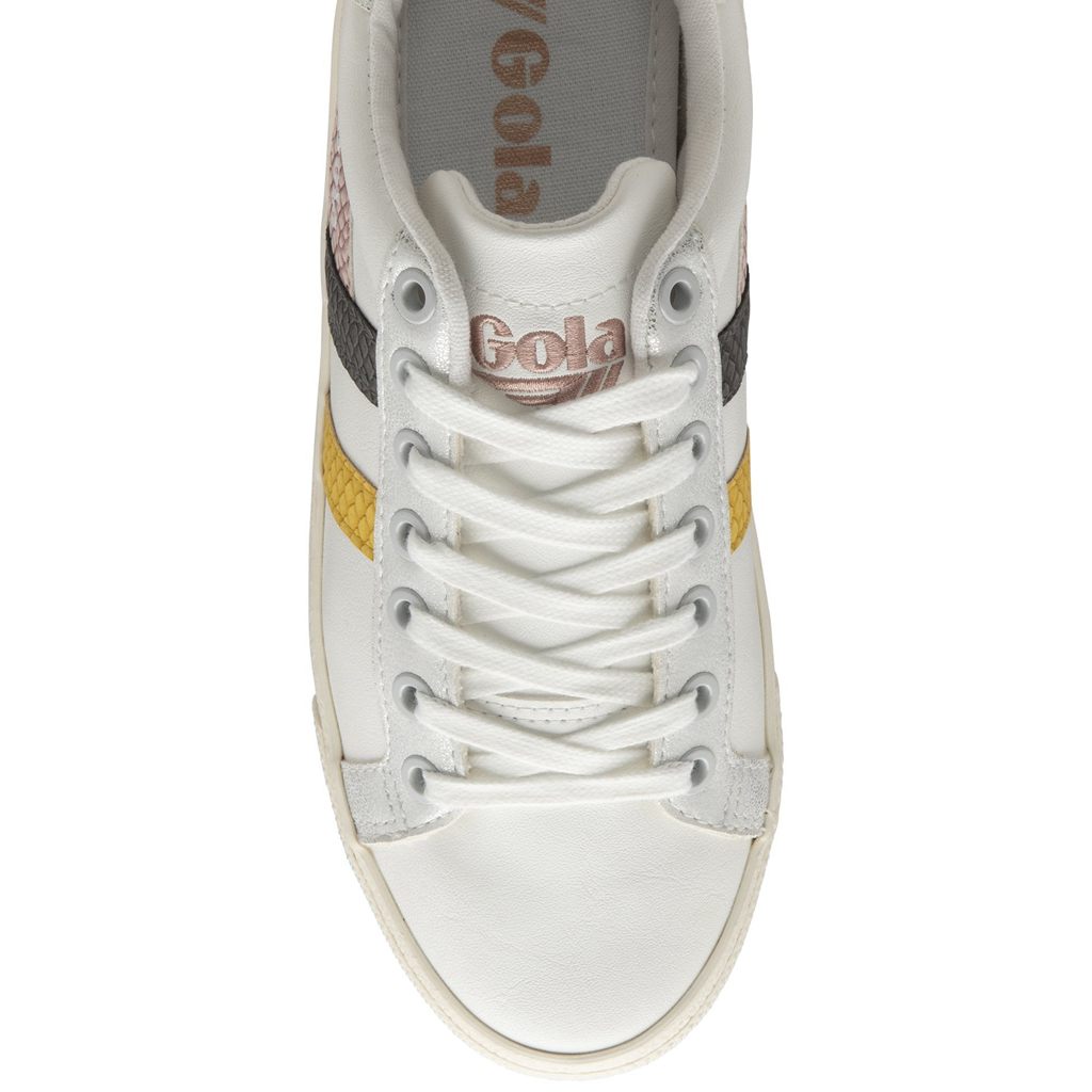 Gola Classics Orchid Platform Trident Snake Sneakers Wit Roze Nederland | 185-EUIWFV