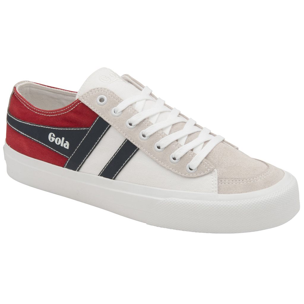 Gola Classics Quota II RWB Plimsoll Sneakers Wit Rood Donkerblauw Nederland | 317-LCPWHK