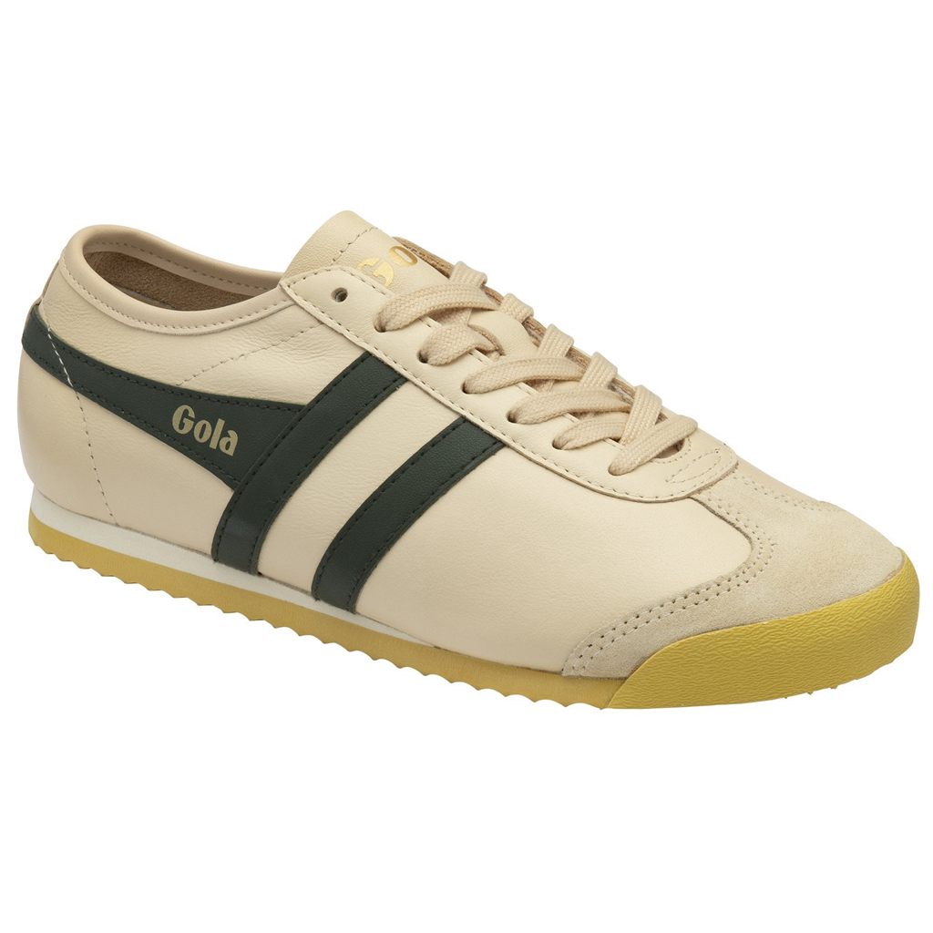 Gola Classics Race Leather Sneakers Donkerkhaki Nederland | 183-BKDGMU