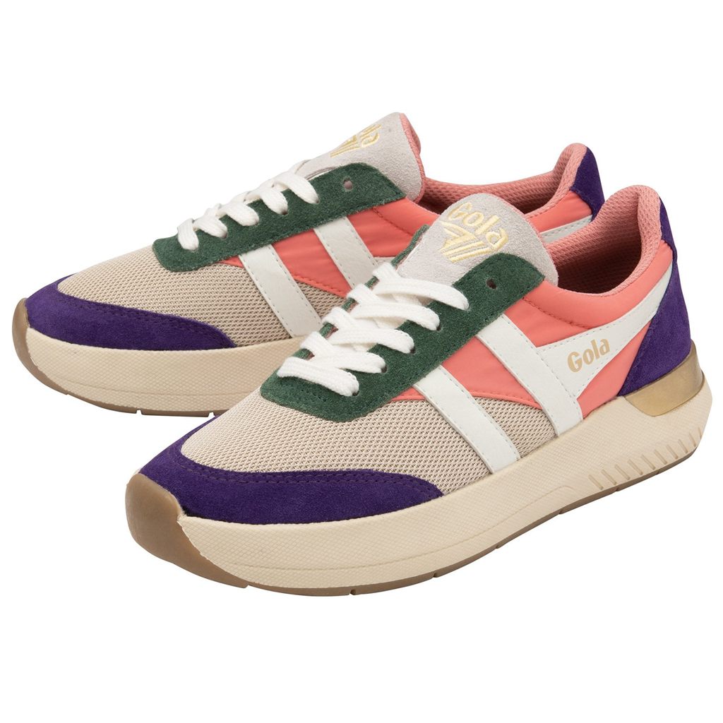 Gola Classics Raven Sneakers Koraal Roze Koningsblauw Paars Nederland | 107-MGKUDY