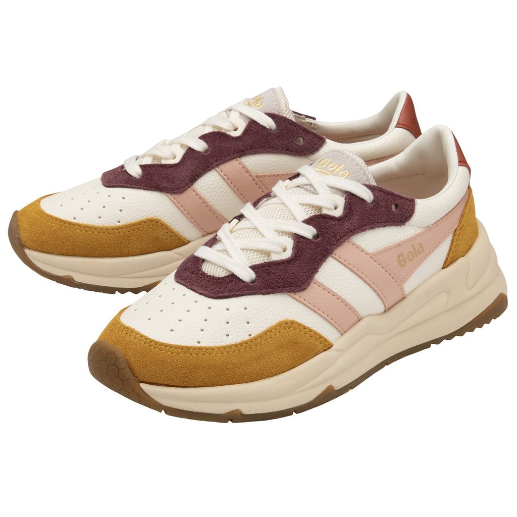 Gola Classics Saturn Quadrant Sneakers Wit Roze Oranje Nederland | 063-QRLGBO