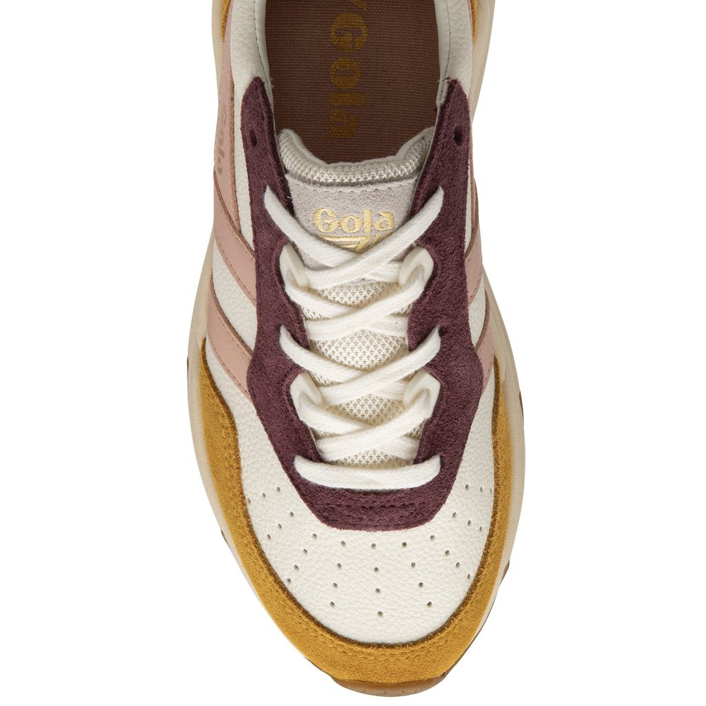 Gola Classics Saturn Quadrant Sneakers Wit Roze Oranje Nederland | 063-QRLGBO