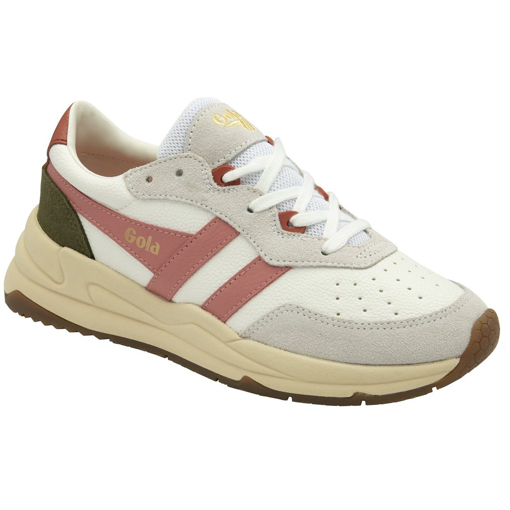 Gola Classics Saturn Sneakers Wit Koraal Roze Khaki Nederland | 145-JTIFKO