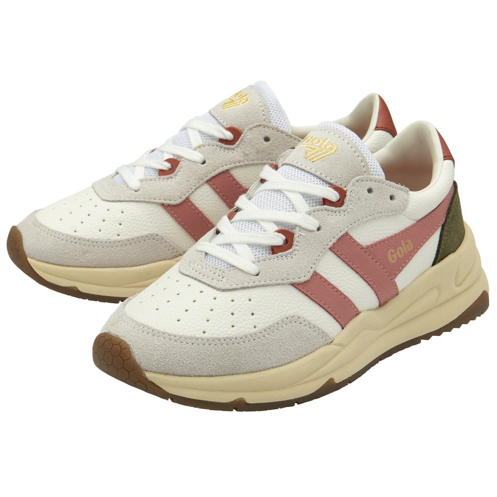 Gola Classics Saturn Sneakers Wit Koraal Roze Khaki Nederland | 145-JTIFKO
