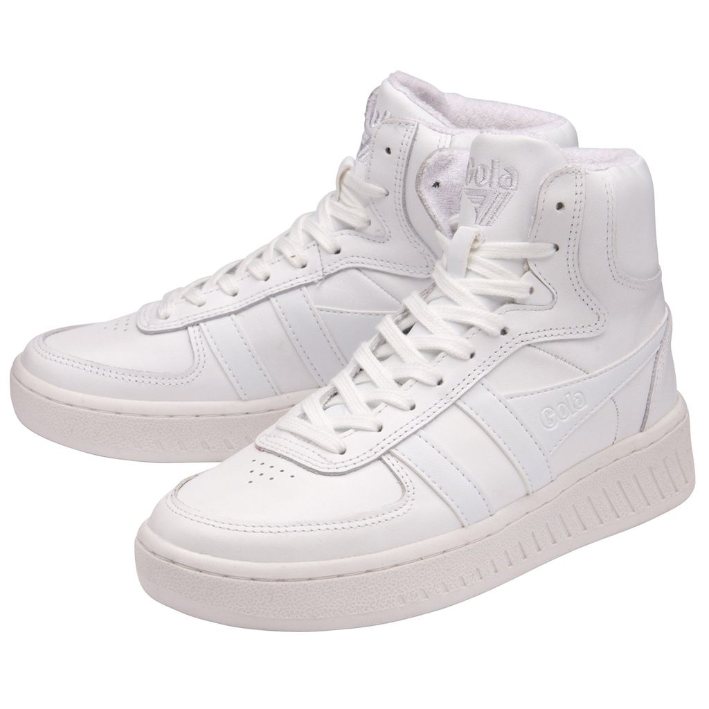 Gola Classics Slam High Sneakers Wit Wit Nederland | 527-SQTEOZ
