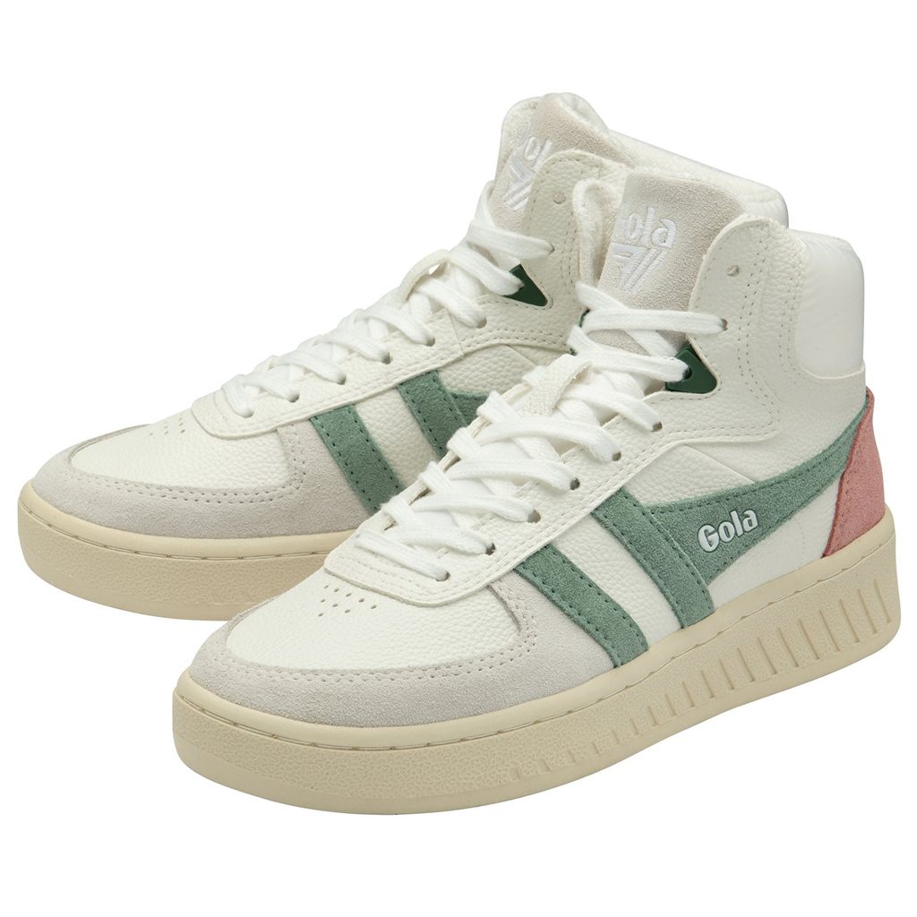 Gola Classics Slam Trident Sneakers Wit Groen Koraal Roze Nederland | 574-JLMYES