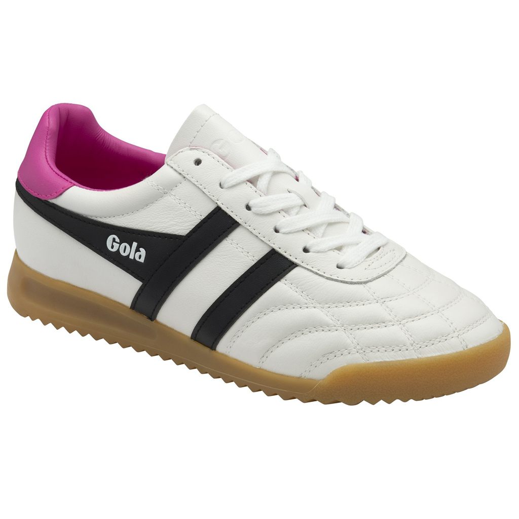 Gola Classics Stadium Sneakers Wit Zwart Roze Nederland | 703-BFARIS