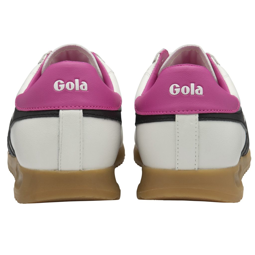 Gola Classics Stadium Sneakers Wit Zwart Roze Nederland | 703-BFARIS