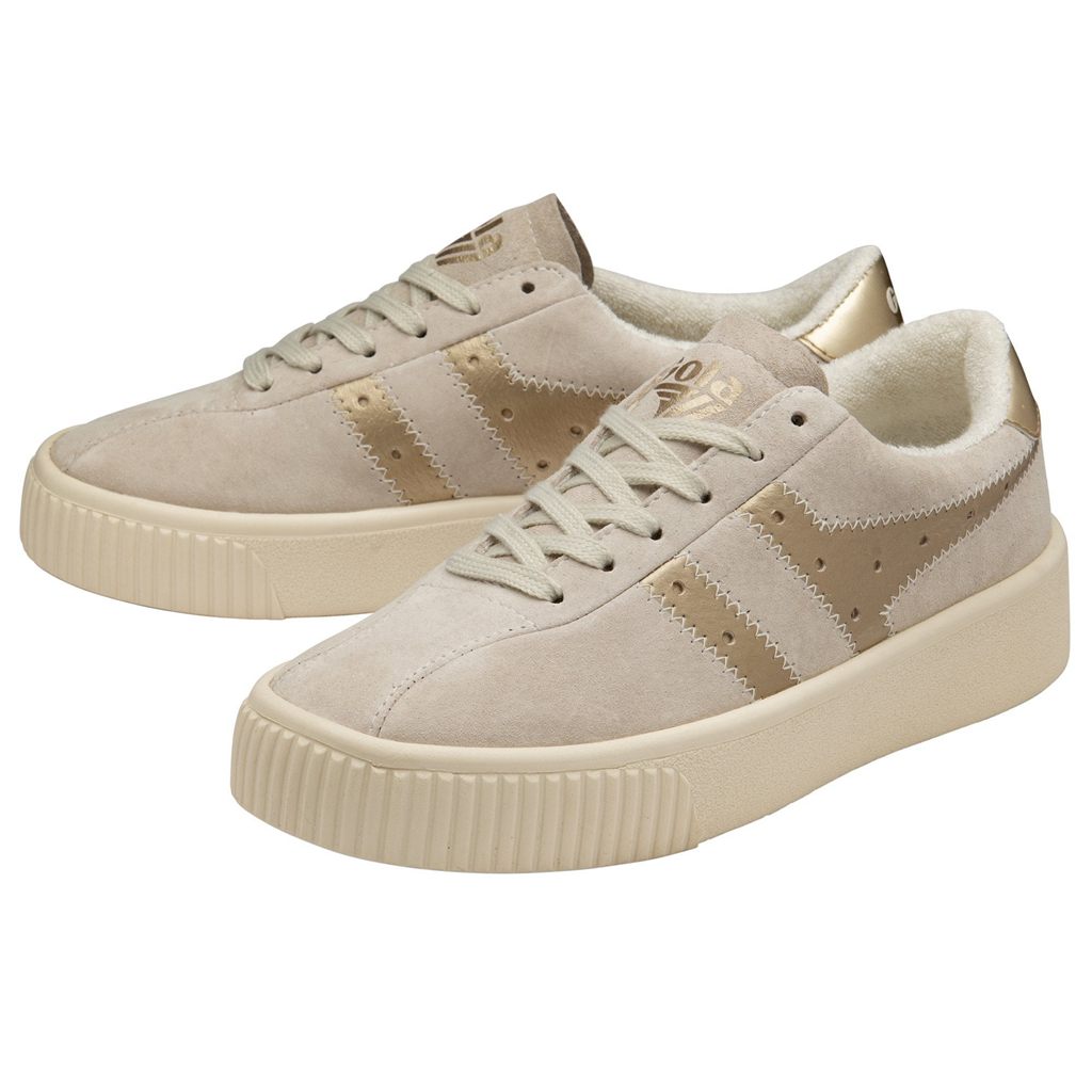Gola Classics Super Court Metallic Sneakers Wit Goud Nederland | 976-CWLUMJ