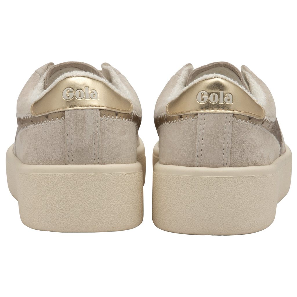 Gola Classics Super Court Metallic Sneakers Wit Goud Nederland | 976-CWLUMJ