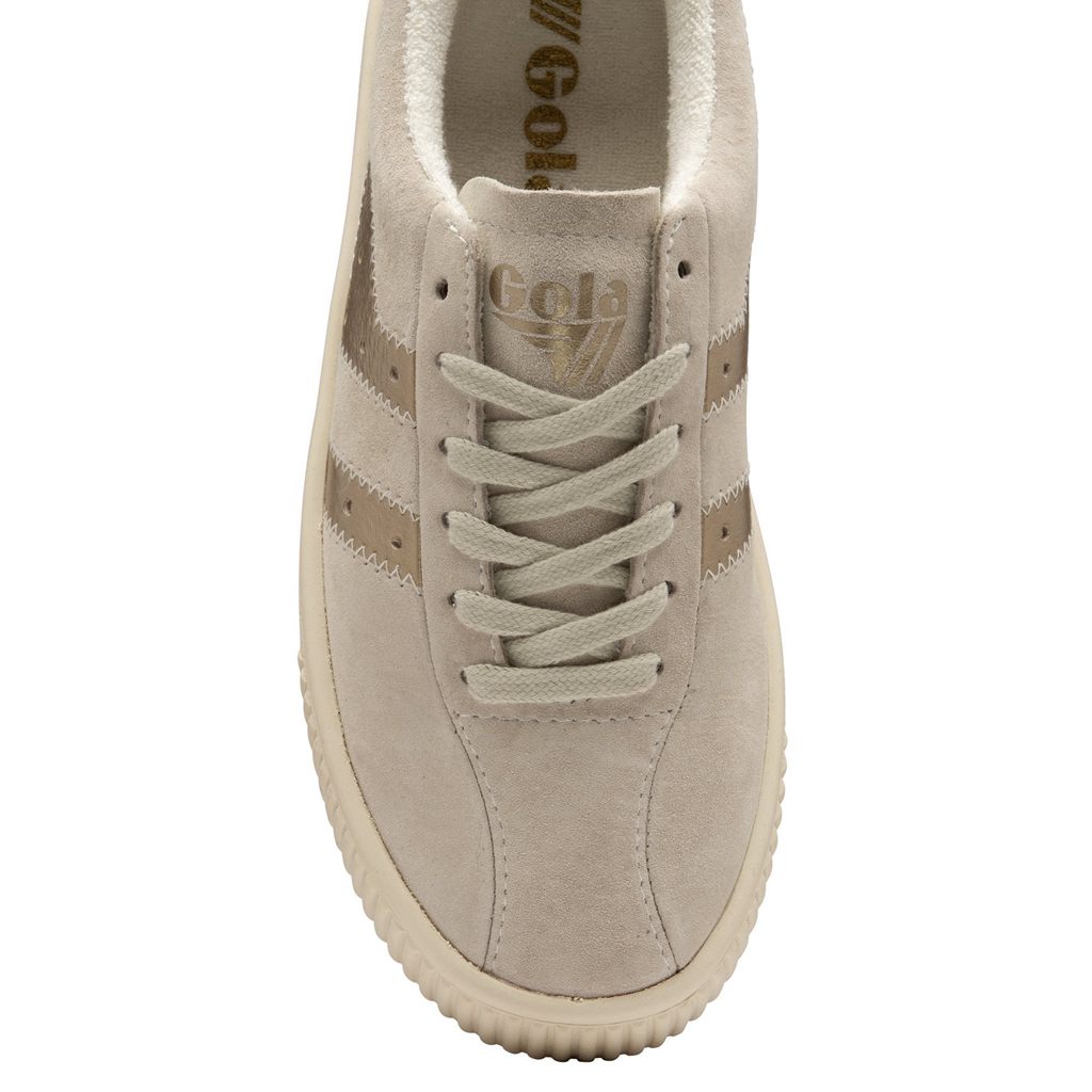 Gola Classics Super Court Metallic Sneakers Wit Goud Nederland | 976-CWLUMJ