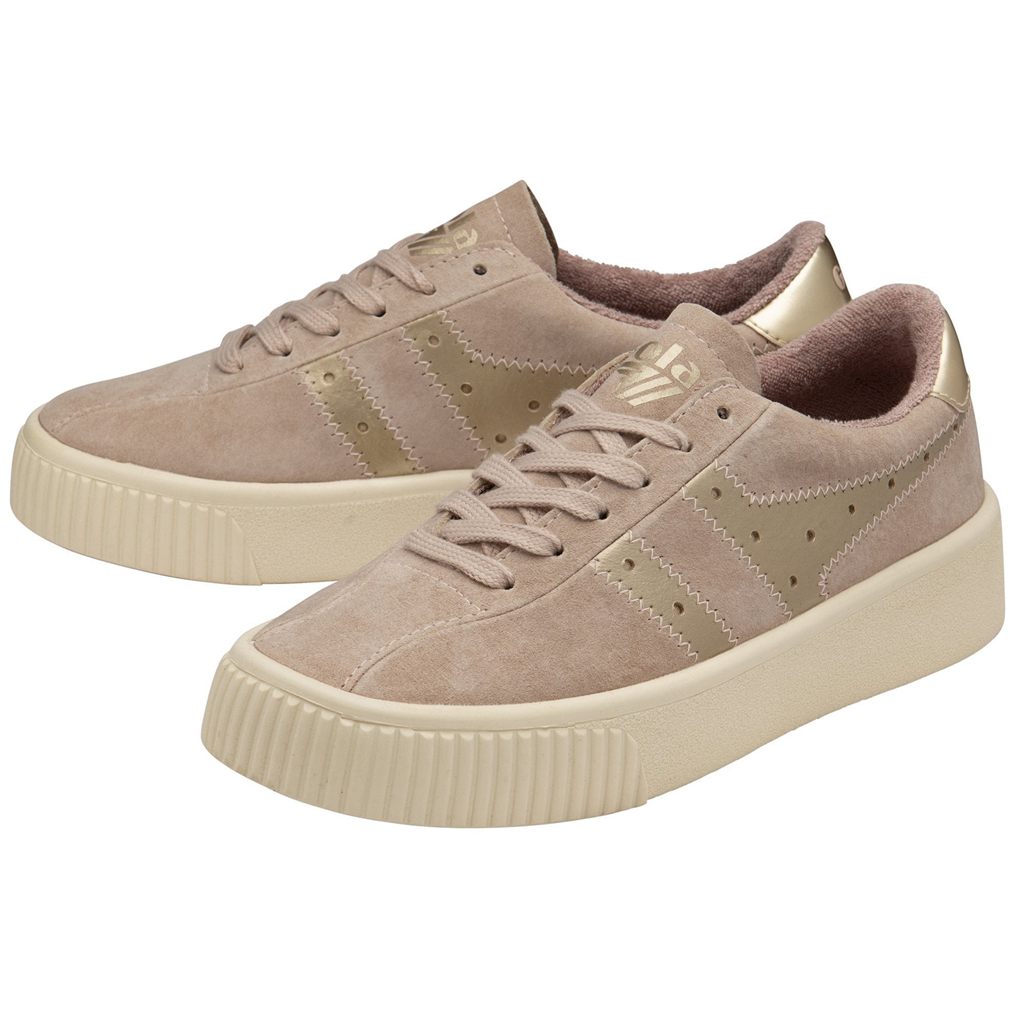 Gola Classics Super Court Metallic Sneakers Goud Nederland | 879-CFMHAK