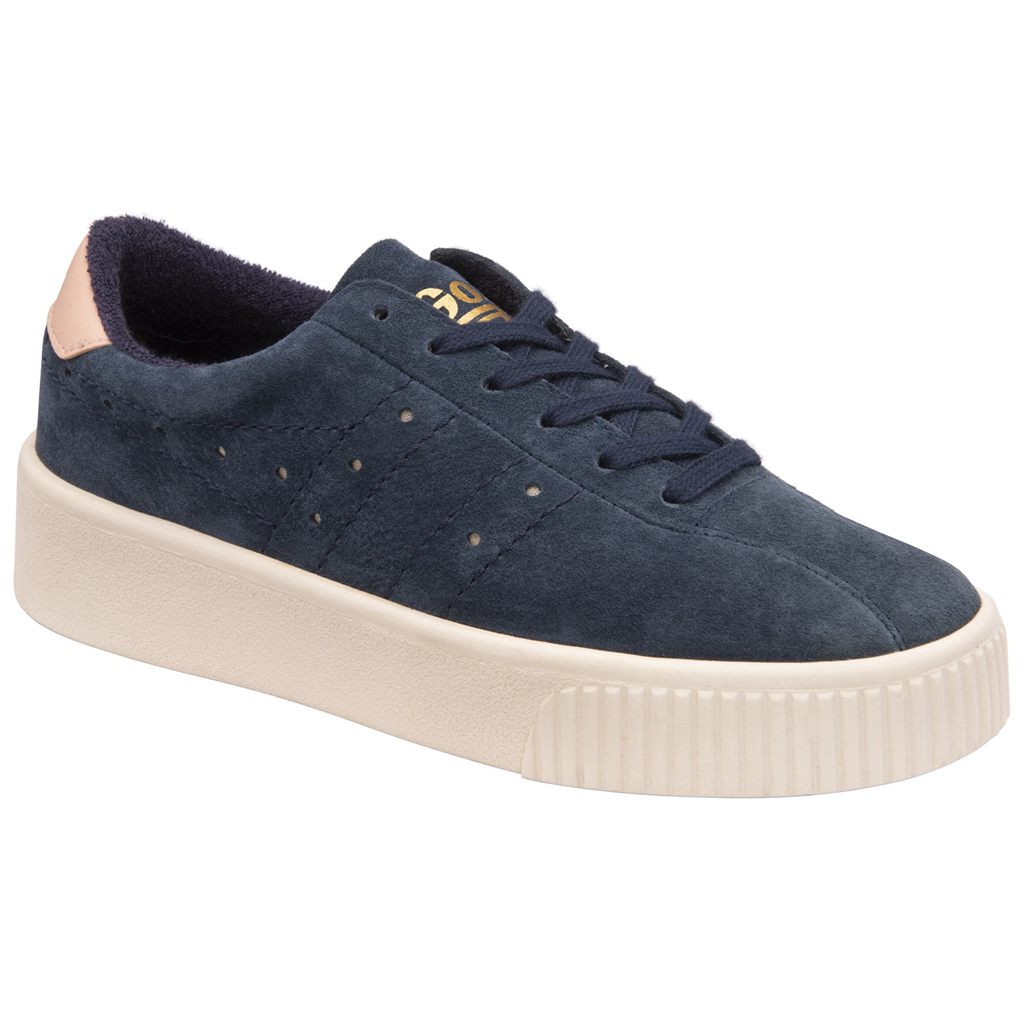 Gola Classics Super Court Suede Sneakers Donkerblauw Roze Nederland | 496-CFOIHG
