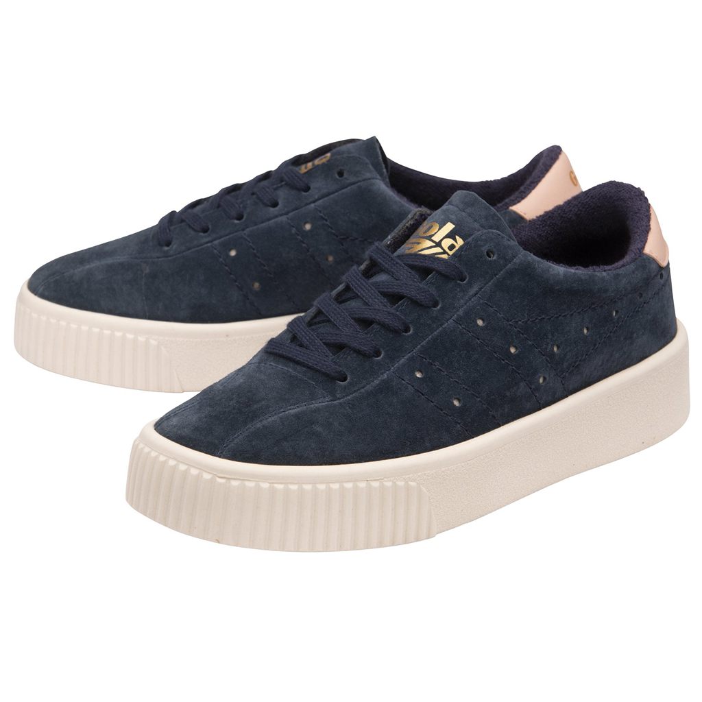 Gola Classics Super Court Suede Sneakers Donkerblauw Roze Nederland | 496-CFOIHG