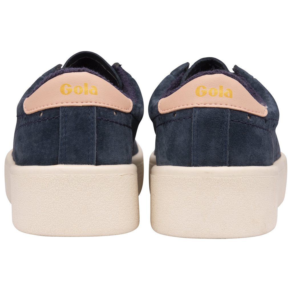 Gola Classics Super Court Suede Sneakers Donkerblauw Roze Nederland | 496-CFOIHG