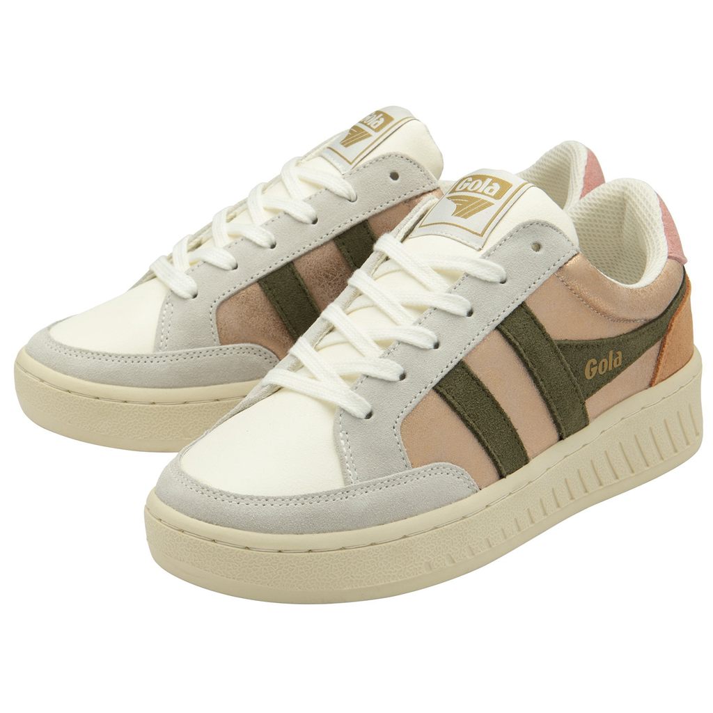 Gola Classics Superslam Blaze Sneakers Roze Goud Khaki Koraal Roze Nederland | 218-ZFKPGJ