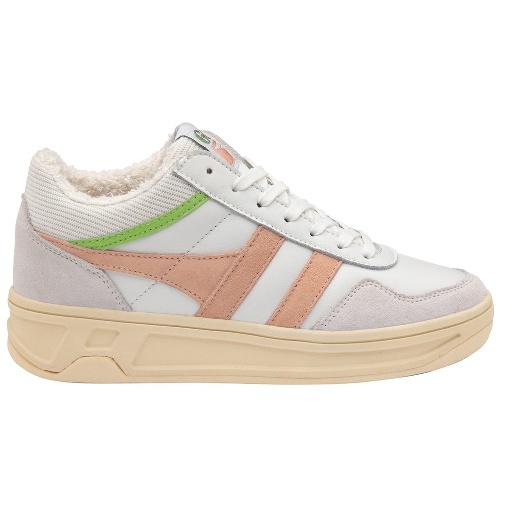 Gola Classics Swerve Sneakers Wit Roze Groen Nederland | 268-TCXAHQ