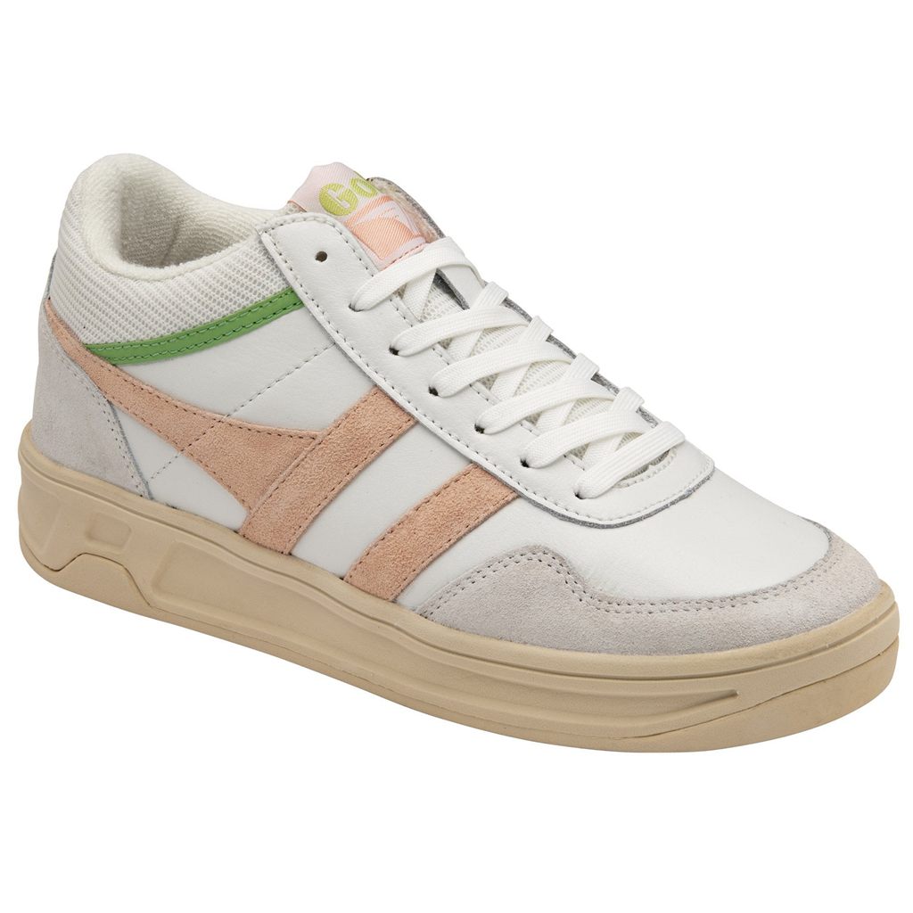 Gola Classics Swerve Sneakers Wit Roze Groen Nederland | 268-TCXAHQ