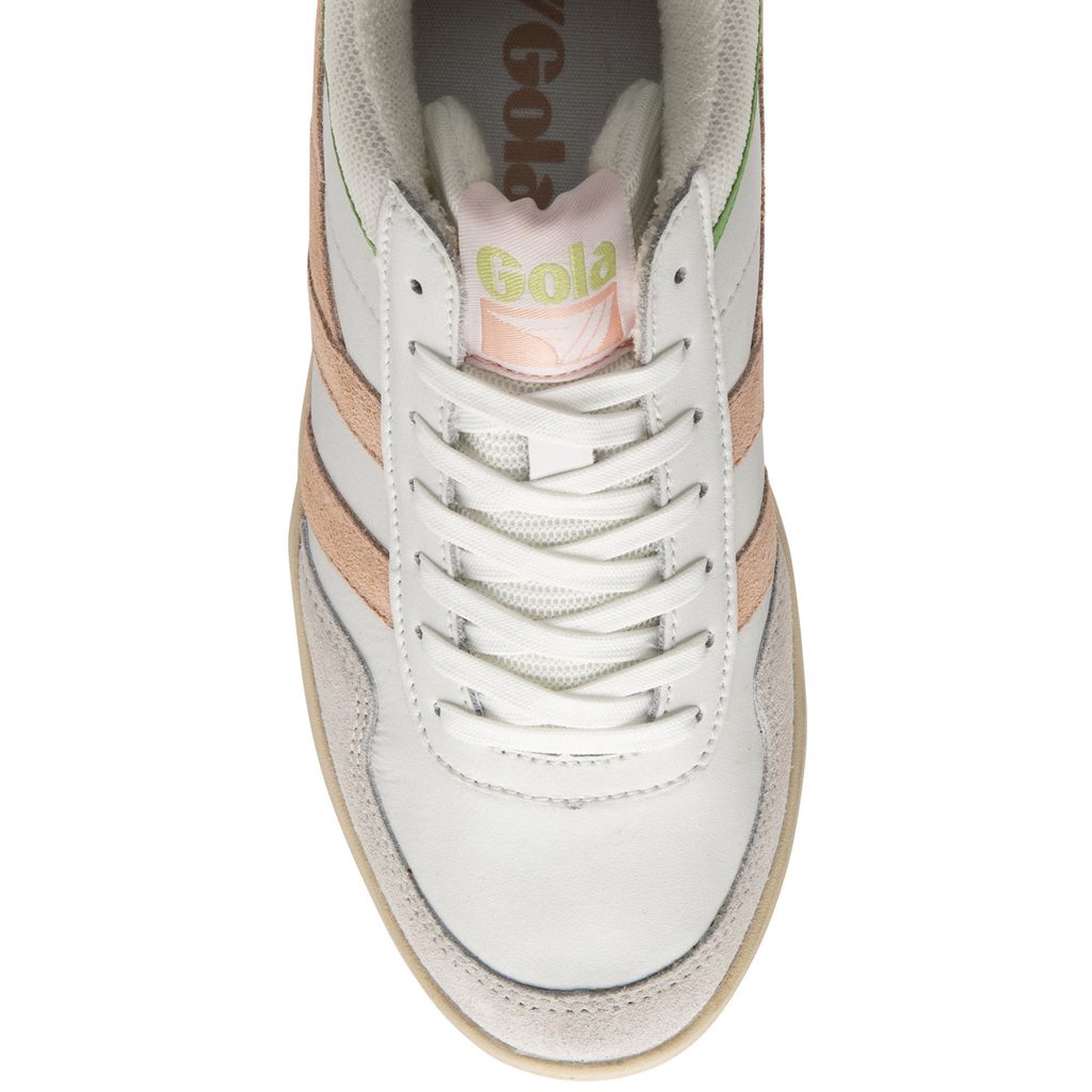 Gola Classics Swerve Sneakers Wit Roze Groen Nederland | 268-TCXAHQ