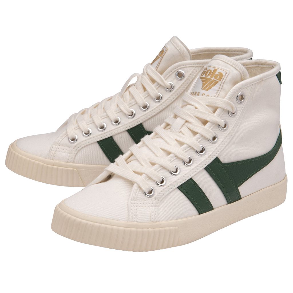 Gola Classics Tennis Mark Cox High Sneakers Wit Donkergroen Nederland | 359-JITHNK