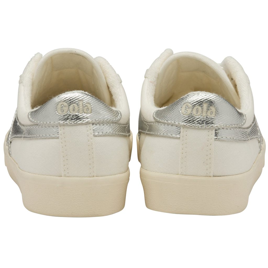 Gola Classics Tennis Mark Cox Sneakers Wit Zilver Nederland | 873-KHZTNS