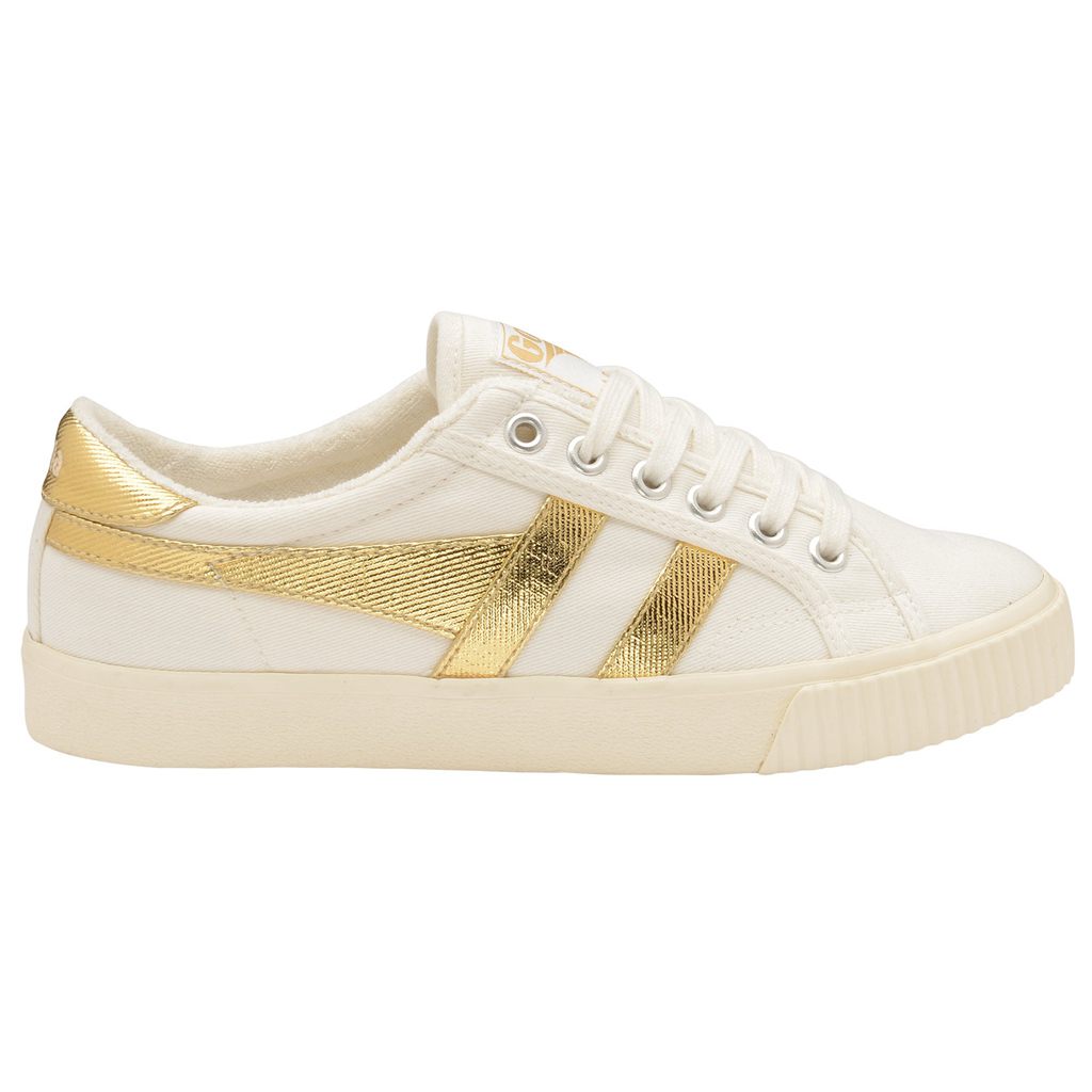 Gola Classics Tennis Mark Cox Sneakers Wit Goud Nederland | 617-LNBZEI