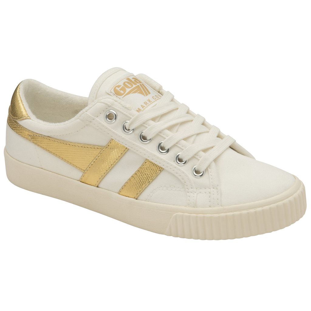 Gola Classics Tennis Mark Cox Sneakers Wit Goud Nederland | 617-LNBZEI