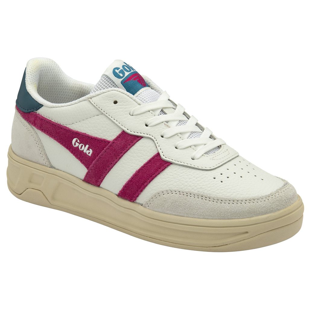 Gola Classics Topspin Sneakers Wit Fuchsie Pauw Nederland | 960-RTFUYB