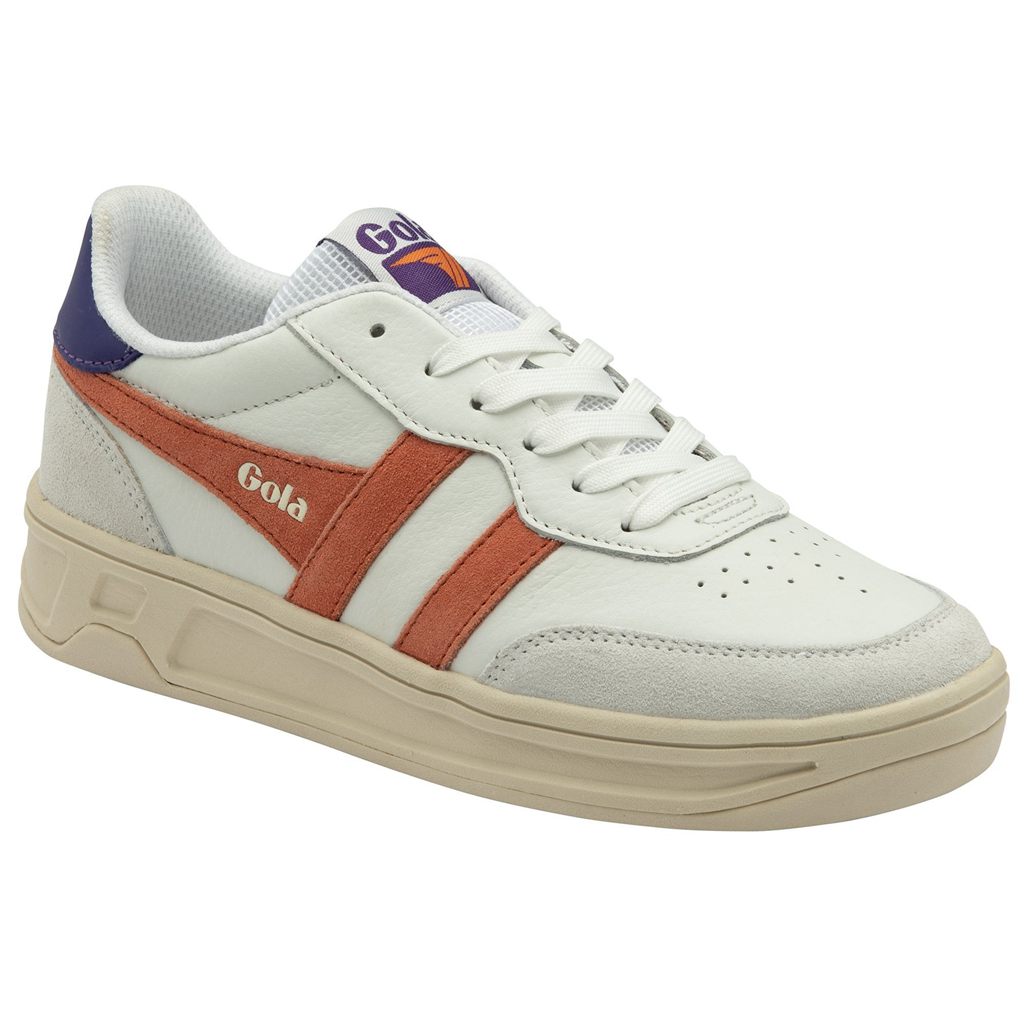 Gola Classics Topspin Sneakers Wit Koraal Koningsblauw Paars Nederland | 596-ULXGNJ