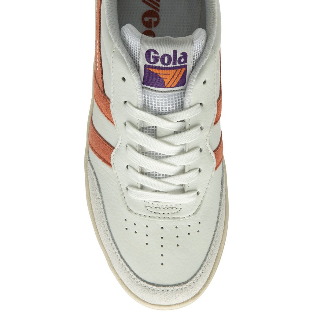 Gola Classics Topspin Sneakers Wit Koraal Koningsblauw Paars Nederland | 596-ULXGNJ